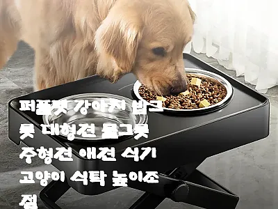 퍼플펫 강아지 밥그릇 대형견 및 중형 관련 이미지